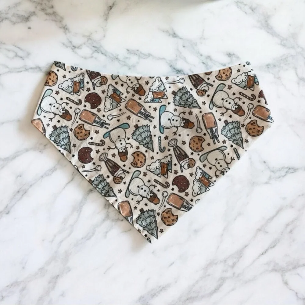 DOG Bandana - Frosty Treats - Size L Large